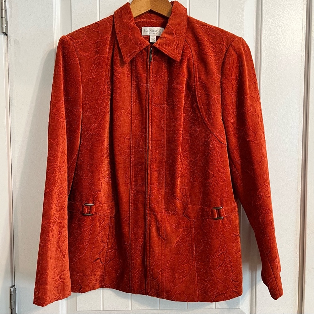 Conrad C Women’s Orange Jacket Size 16